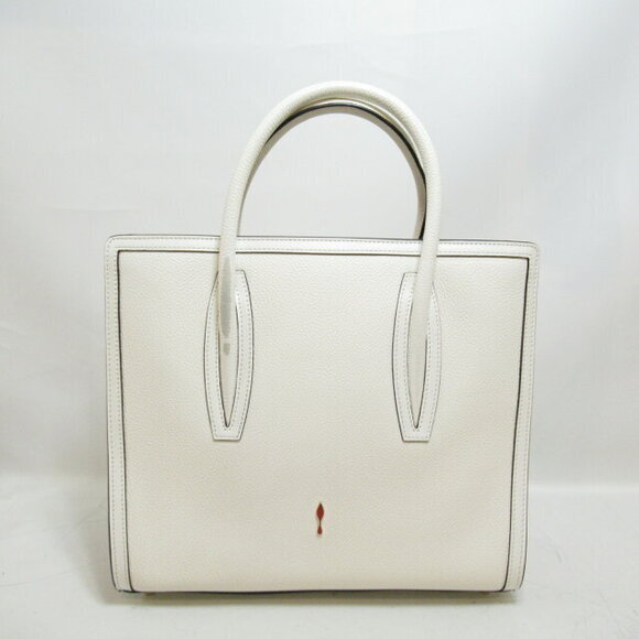 Christian Louboutin Handbag Leather White Bag - Picture 2 of 8